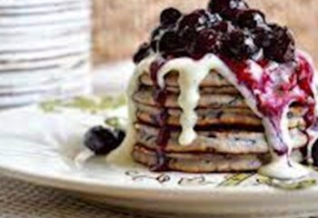 (B) Vanilla Blueberry Cake Pancakes