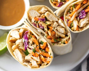 (S) Asian Cranberry Chicken Wrap