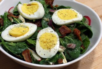(KS) Bacon Egg and Spinach Salad