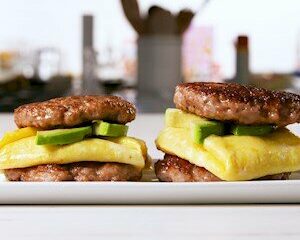 (Keto Breakfast) Breakfast Sausage Sandwich